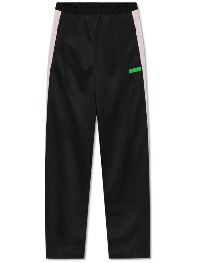 Sporty Logo Patch Track Pants Black - GANNI - BALAAN 1