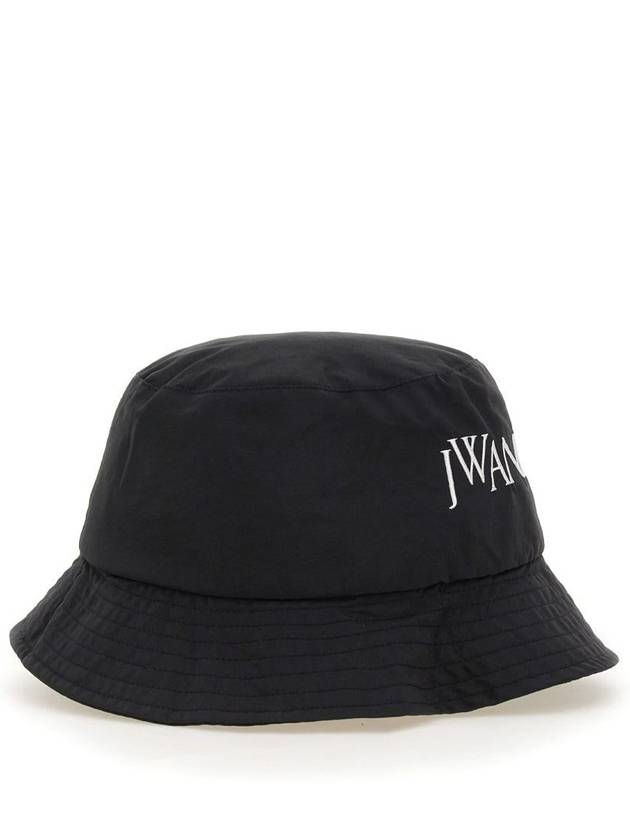 Embroidered Logo Bucket Hat Black - JW ANDERSON - BALAAN 4