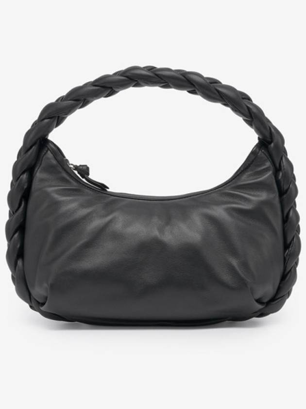 Women's Espiga Plate Padded Detail Shoulder Bag Black - HEREU - BALAAN 2