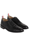 Vitello Caprether Cap Toe Oxford Black - THOM BROWNE - BALAAN 3