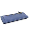 1M1132 Blue Saffiano Leather Gold Lettering Logo Long Wallet - PRADA - BALAAN 4