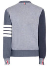 Milano Stitch V Neck Cardigan Tonal Grey - THOM BROWNE - BALAAN 3