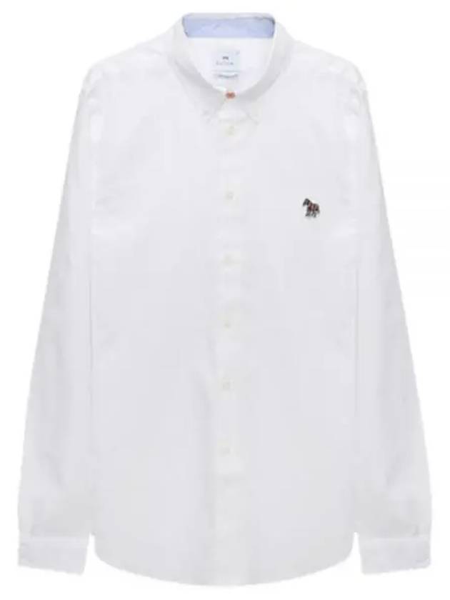 Zebra Patch Long Sleeve Shirt Light White - PAUL SMITH - BALAAN 2