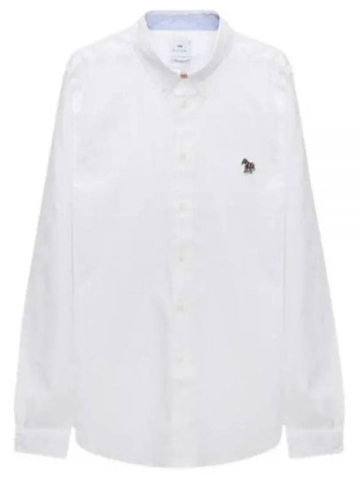 Zebra Patch Long Sleeve Shirt Light White - PAUL SMITH - BALAAN 2