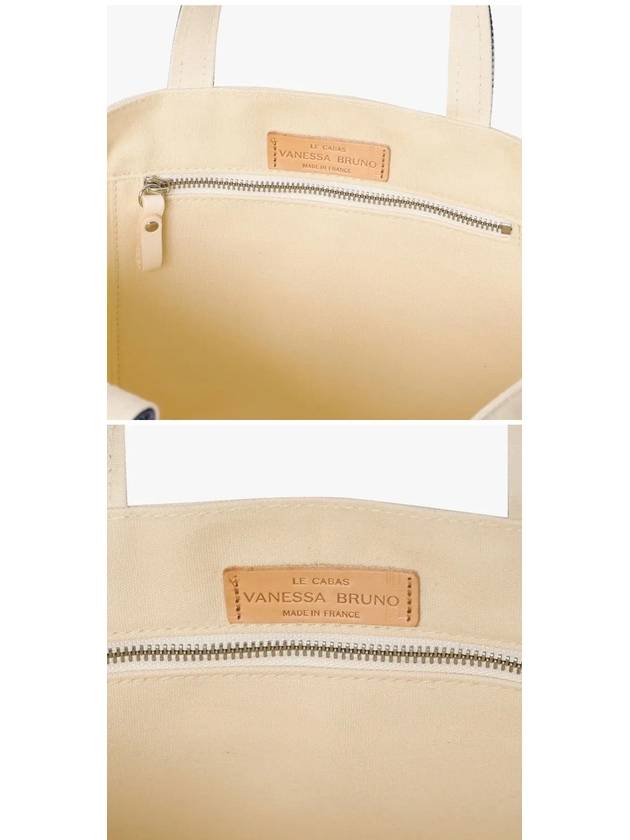 Canvas M Cabas Tote Bag Beige - VANESSA BRUNO - BALAAN 5