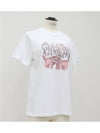 Relaxed Cats Short Sleeve T-Shirt White - GANNI - BALAAN 5