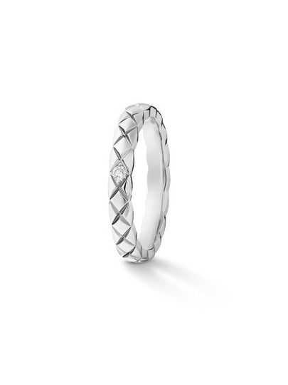 Coco Crush Wedding Ring Silver - CHANEL - BALAAN 2