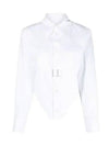 Corset Cotton Long Slevees Shirt White - MAISON MARGIELA - BALAAN 2