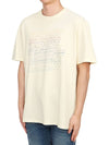 Hugo Logo Short Sleeve T-shirt Ecru - ISABEL MARANT - BALAAN 3