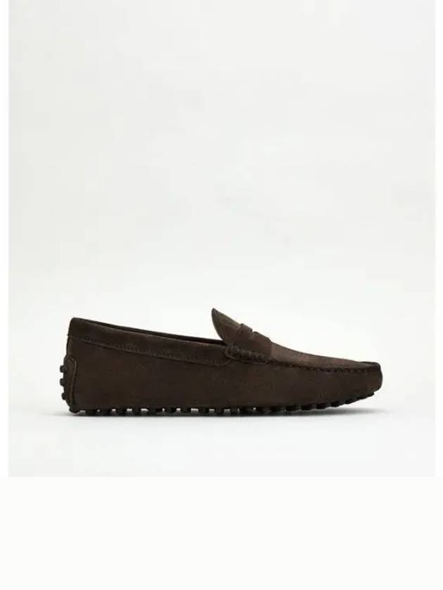 Men's Suede Gommino Driving Shoes Brown - TOD'S - BALAAN 2