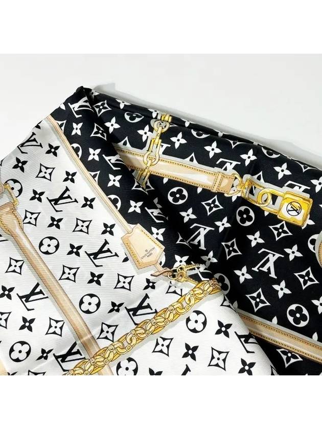 Monogram Confidential Square Scarf Black - LOUIS VUITTON - BALAAN 9