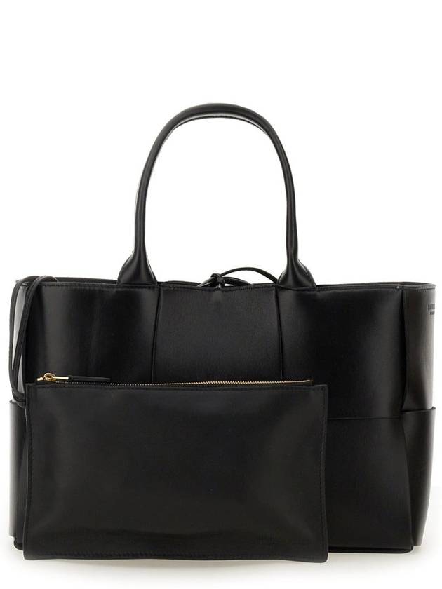 Arco Intrecciato Small Tote Bag Black - BOTTEGA VENETA - BALAAN 3