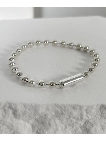 SV925 5mm ball chain silver bracelet - BLESSED BULLET - BALAAN 1