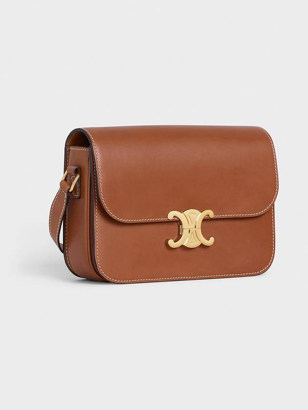 Triomphe Medium Calfskin Shoulder Bag Tan - CELINE - BALAAN 5