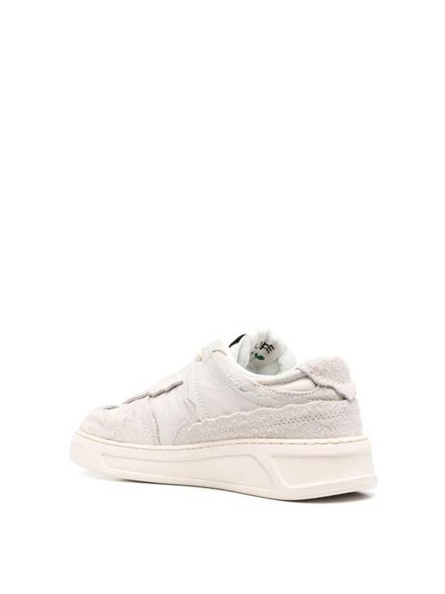 Logo Print Leather Low-Top Sneakers White - MSGM - BALAAN 5