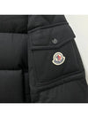 Men s Logo Patch VEZERE Wool Down Padded Jacket Black 1A00157 54272 999 - MONCLER - BALAAN 4