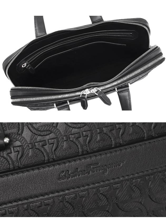 Salvatore Gancini Business Brief Case Black - SALVATORE FERRAGAMO - BALAAN 6