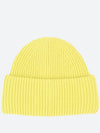 Small Face Logo Beanie Yellow - ACNE STUDIOS - BALAAN 3