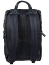 Re-Nylon Saffiano Leather Backpack Navy - PRADA - BALAAN 3