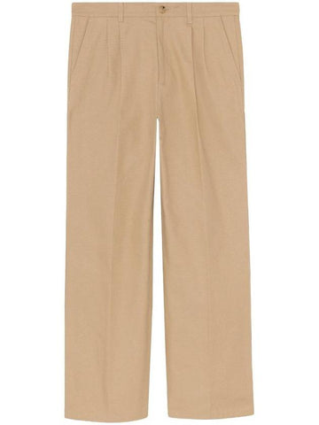 Dyed Cotton Pants WITH Patch 717831XDCGP 2339 CARAMEL IVORY B0170291965 - GUCCI - BALAAN 1