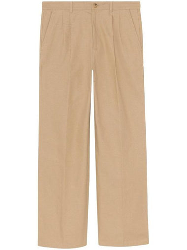 Dyed Cotton Pants WITH Patch 717831XDCGP 2339 CARAMEL IVORY B0170291965 - GUCCI - BALAAN 1