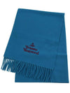 Muffler Scarf 81030007 W00Q7L404 AZURE - VIVIENNE WESTWOOD - BALAAN 2