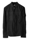 Chrome R Lens Wappen Overshirt Zip-Up Jacket Black - CP COMPANY - BALAAN 2