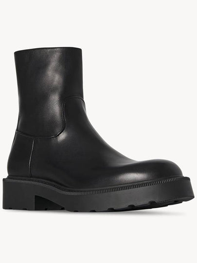 Nobilis Leather Mid Boots Black - THE ROW - BALAAN 2