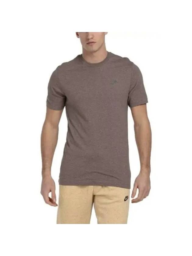 NSW Sustainability Club Cotton Short Sleeve T-Shirt Brown - NIKE - BALAAN 1