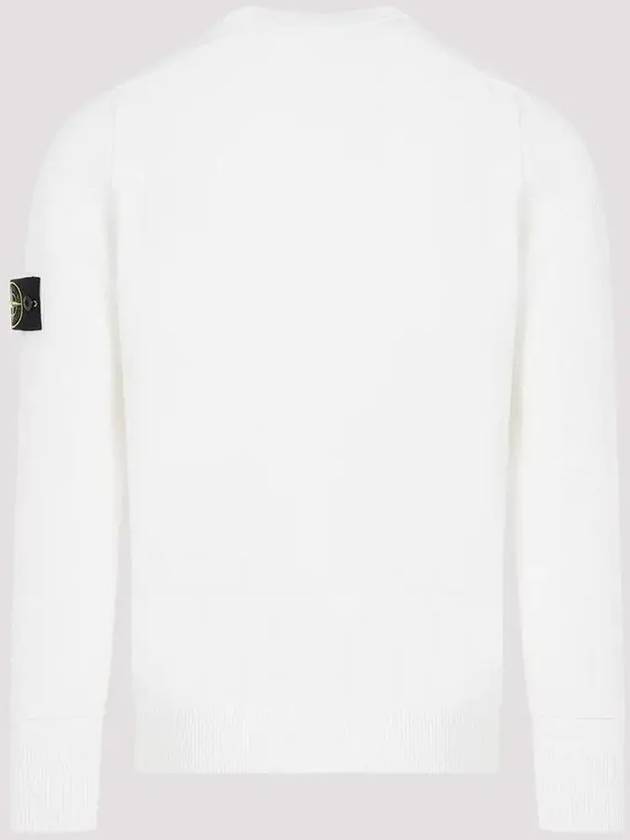 Compass Motif Knit Top White - STONE ISLAND - BALAAN 3