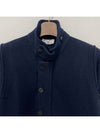 Lambswool Knit Cardigan Navy - STONE ISLAND - BALAAN 5