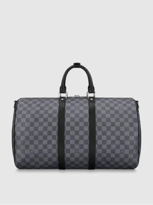 Keepall 45 Bandouliere Damier Canvas Duffel Bag Grey - LOUIS VUITTON - BALAAN 7