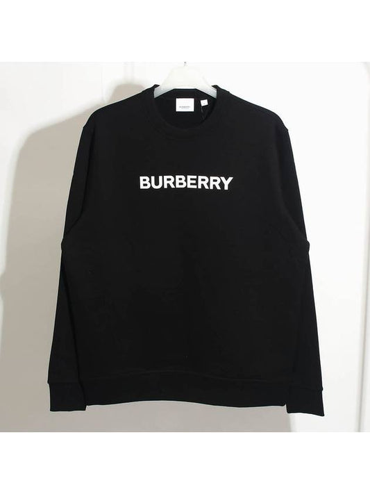 Front Logo Print Sweatshirt Black - BURBERRY - BALAAN 2