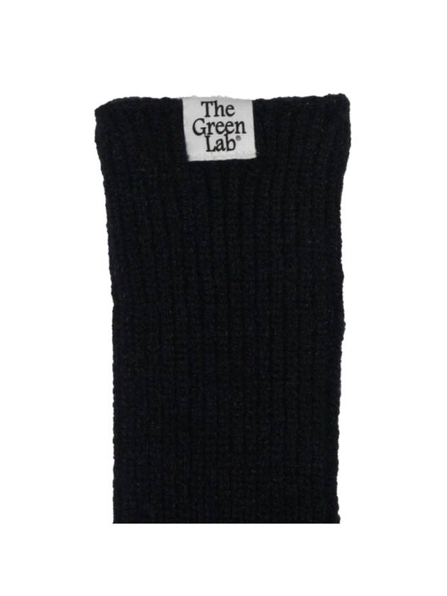 Rib hand warmer black - THE GREEN LAB - BALAAN 4