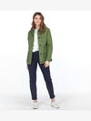 Women's Lola Casual Jacket Green Lola Washed Casual Jacket - BARBOUR - BALAAN 8