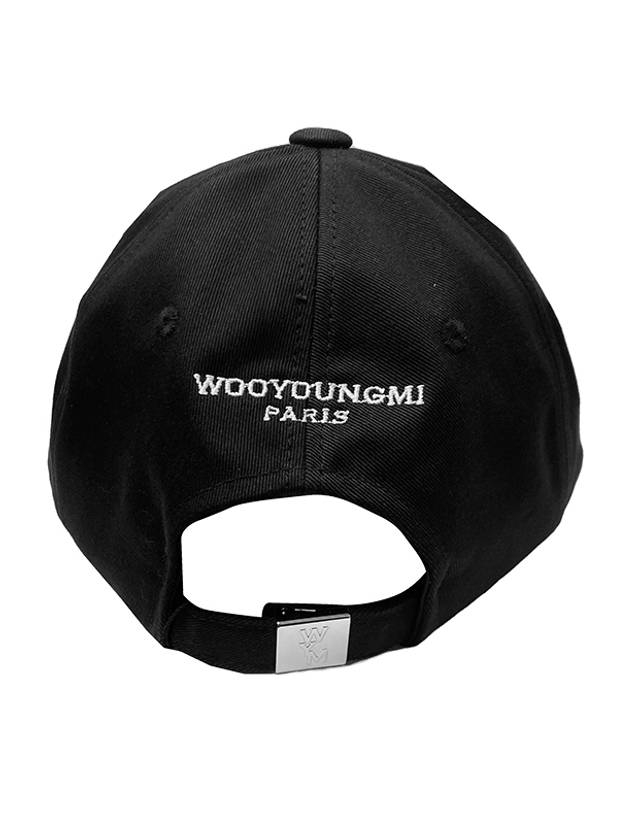 Logo Cotton Ball Cap Black - WOOYOUNGMI - BALAAN 6