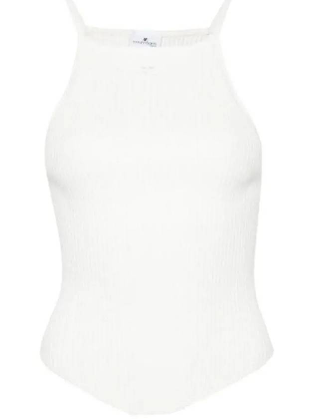 Holistic Ribbed Knit Sleeveless White - COURREGES - BALAAN 2