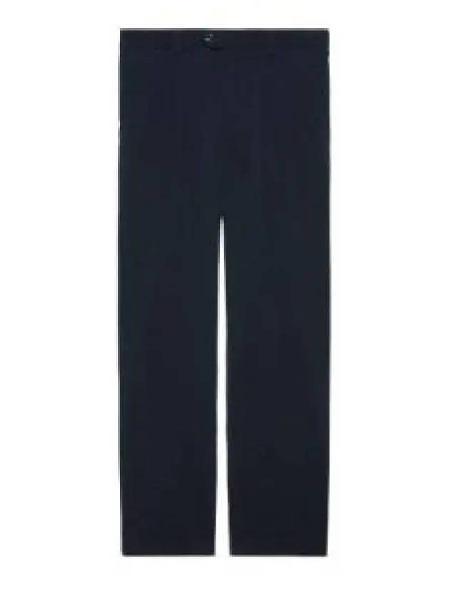 Interlocking G Patch Detail Cotton Straight Pants Blue - GUCCI - BALAAN 2