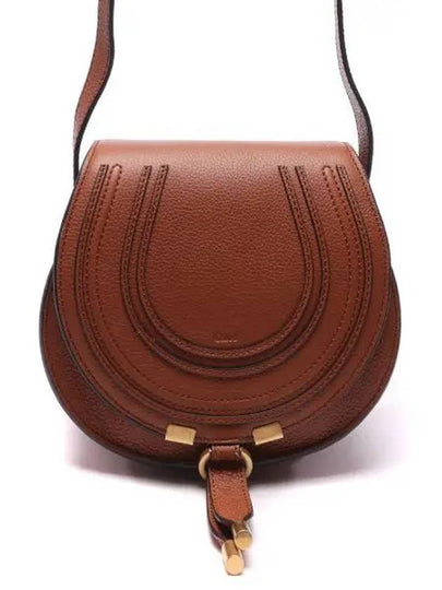 Marcie Saddle Small Grained Leather Cross Bag Tan - CHLOE - BALAAN 2