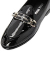 Logo Patent Leather Loafers Black - MIU MIU - BALAAN 9