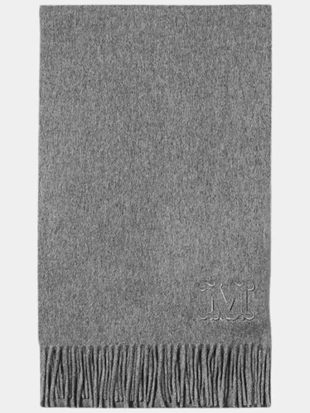 Wes Dahlia cashmere scarf muffler light gray WSDALIA 009 - MAX MARA - BALAAN 6