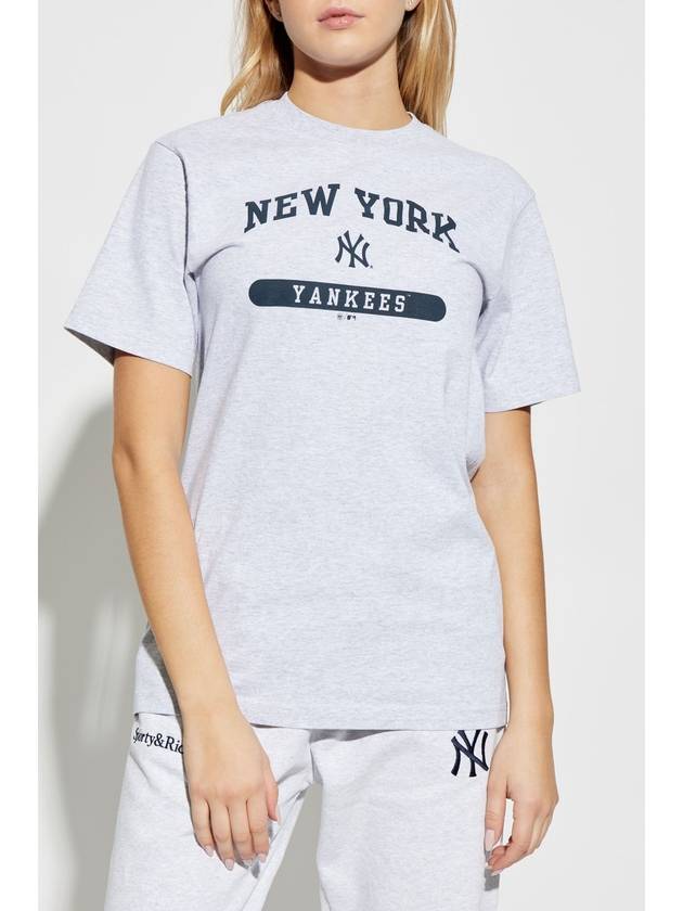 Sporty & Rich T-shirt From The 47 & The New York Yankees Collection, Unisex, Grey - SPORTY & RICH - BALAAN 3