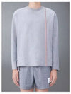 RWB Striped Cotton Long Sleeve T-Shirt Grey - THOM BROWNE - BALAAN 2