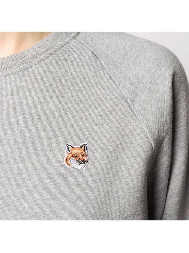 Fox Head Patch Adjusted Sweatshirt Grey Melange - MAISON KITSUNE - BALAAN 5