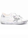 Old School Glitter Low Top Sneakers Silver White - GOLDEN GOOSE - BALAAN 2