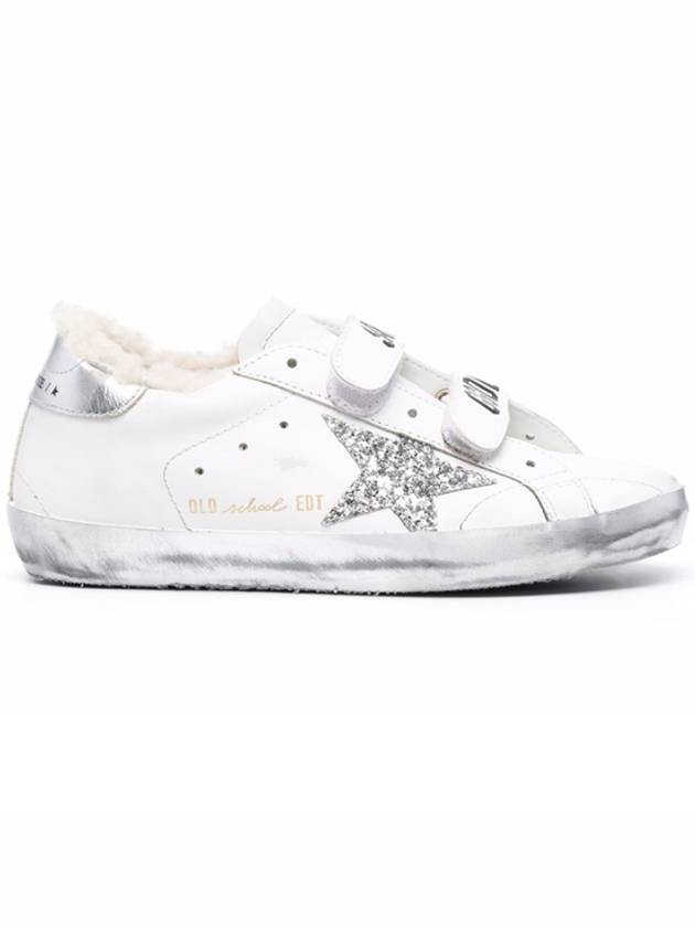 Old School Glitter Low Top Sneakers Silver White - GOLDEN GOOSE - BALAAN 2