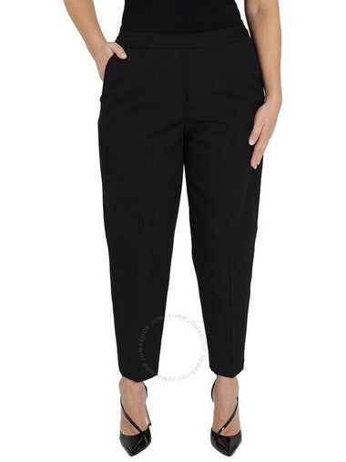 Emporio Armani Ladies Black Casual Cotton Stretch Trousers, Brand Size 50 (US Size 14) - EMPORIO ARMANI - BALAAN 1