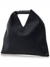 Triangle Leather Mini Tote Bag Black - MAISON MARGIELA - BALAAN 3