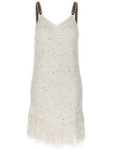 Balmain 'Fringed Tweed' Dress - BALMAIN - BALAAN 1