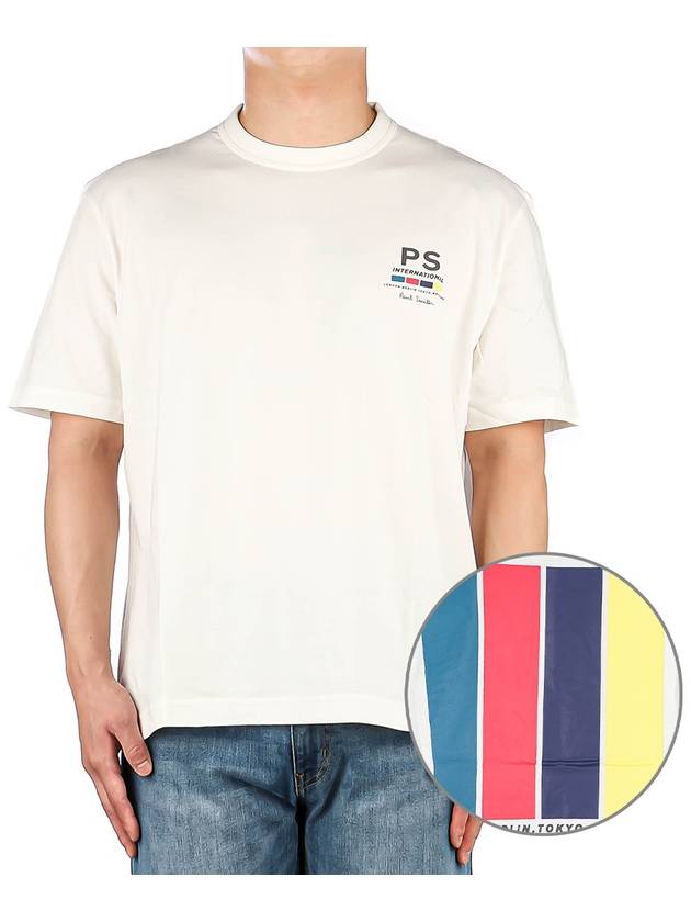 23 fw Logo Cotton T-Shirt M2R220XLP404402 B0710458602 - PAUL SMITH - BALAAN 2